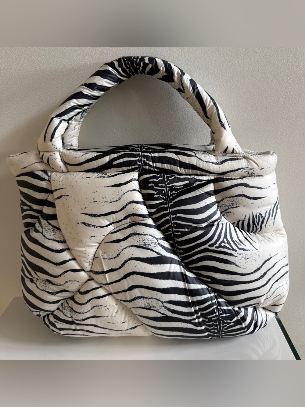 LeSportsac x ROBERTO CAVALLI Firenze Medium Tote Bag Handbag, Zebra Print